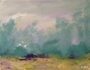 as twilight settles in