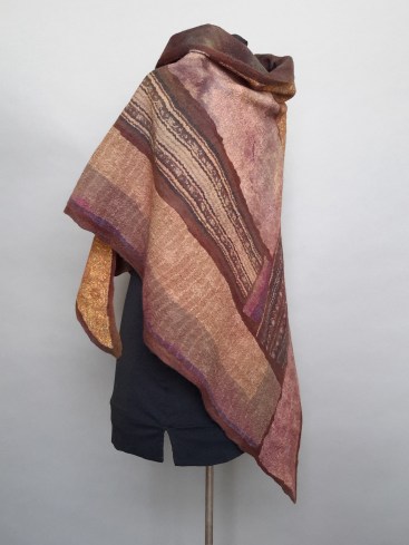 Kami Watson Studio Nuno Felt Shawl - Chestnut